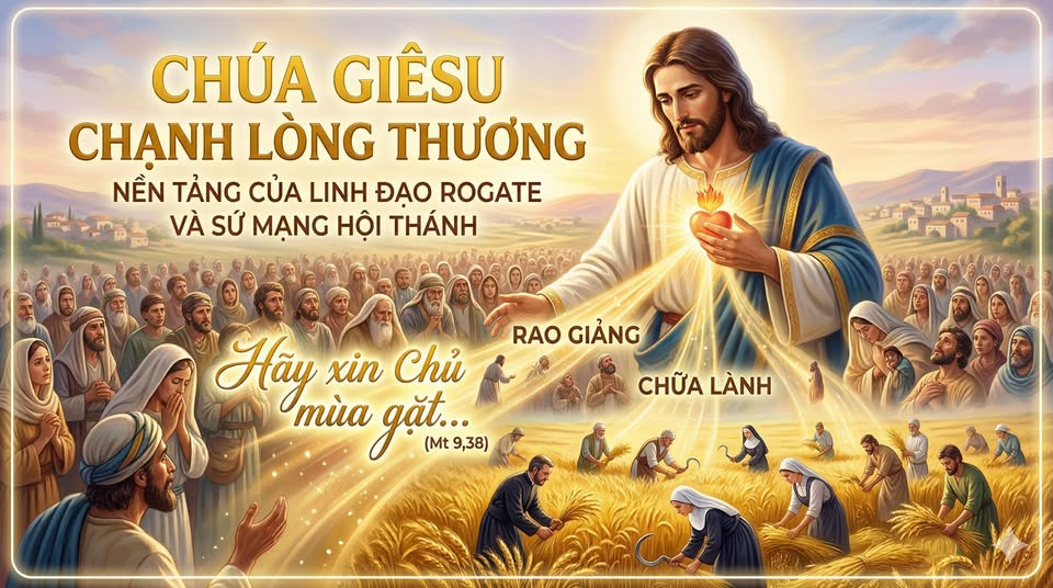Chúa Giêsu chạnh lòng thương - nền tảng của linh đạo Rogate và sứ mạng Hội Thánh