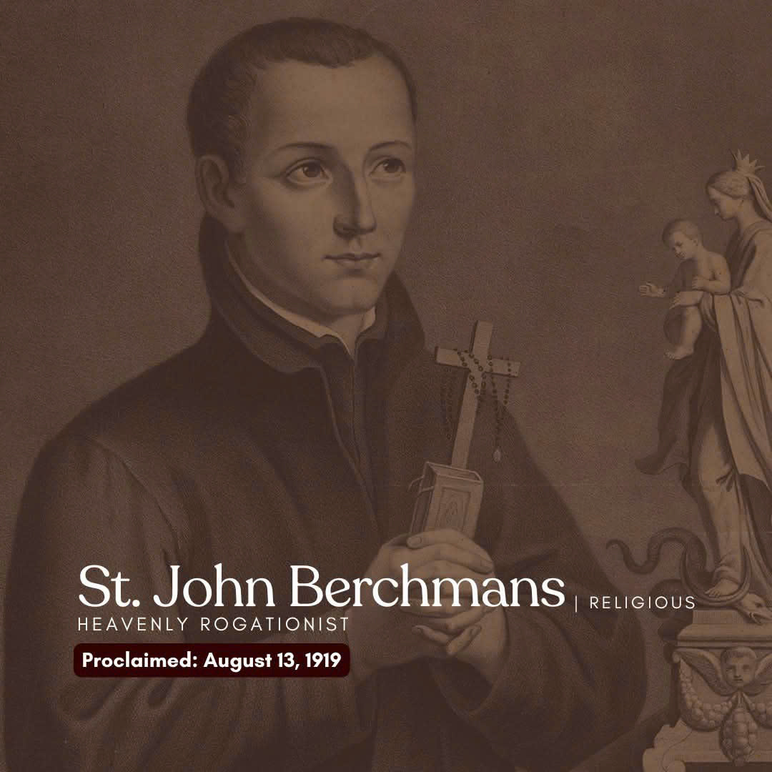 Hiệp hội các Thánh Rogationists Thiên Quốc- Thánh Gioan Berchmans – Tu sĩ Dòng Tên